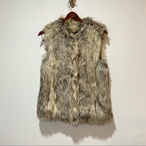 Tinsel Faux Rabbit Fur Vest Size XS - Picture 2 of 14